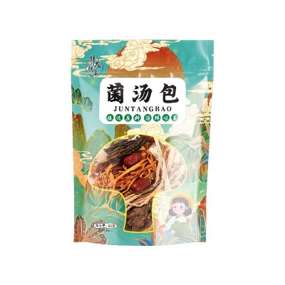 云南七彩菌汤包批发菌菇包汤料羊肚菌蛹虫草香菇姬松茸80克代发图5