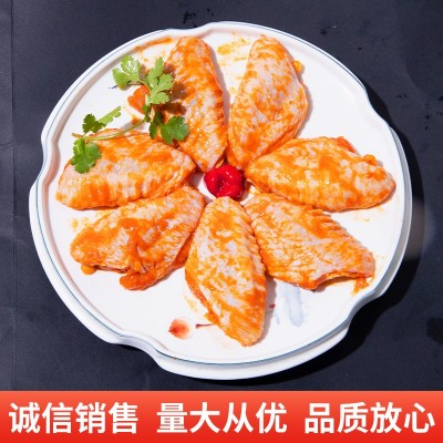 批发奥尔良烤翅1kg/盒调理半成品汉堡炸鸡店商用小吃冷冻鸡翅食材图4