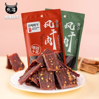 西藏特产风干肉 麻辣手撕抖音网红零食250克袋装图1