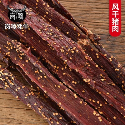 牛肉干 风干手撕牛肉厂家 景区特产网红零食风干猪肉脯500克散装图3