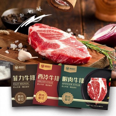 牛排礼盒装牛排西冷菲力黑椒眼肉套餐商用家用可一件代发顺丰发货图2