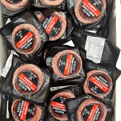 澳洲和牛原肉汉堡饼纯肉饼每片150克牛肉饼批发零售图4