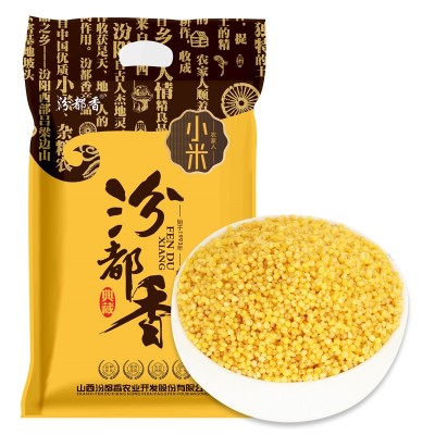 汾都香 新米小黄米 五谷杂粮黄小米米脂真空500g图5