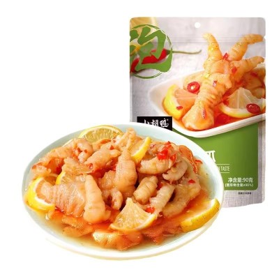 小胡鸭柠檬去骨凤爪酸辣无骨鸡爪小零食去骨脱骨泡椒凤爪柠 檬鸡爪图5