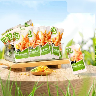 小胡鸭柠檬去骨凤爪酸辣无骨鸡爪小零食去骨脱骨泡椒凤爪柠 檬鸡爪图2