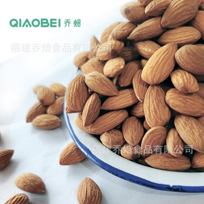 按kg 巴旦木扁桃仁 整粒 碎 散装坚果大量批发原味生料脱衣NPX熟图2