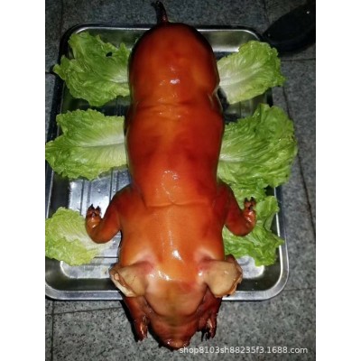 现杀整只新鲜大茶乳猪冰鲜小乳猪脆皮烤乳猪小香猪小猪仔酒店宴会图2