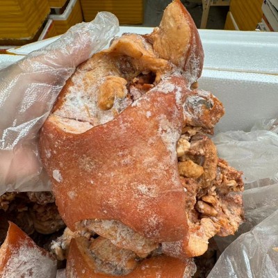 厂家一手货源全熟眼圈肉猪头肉带核桃肉50斤/件不带拱嘴加热即可图3