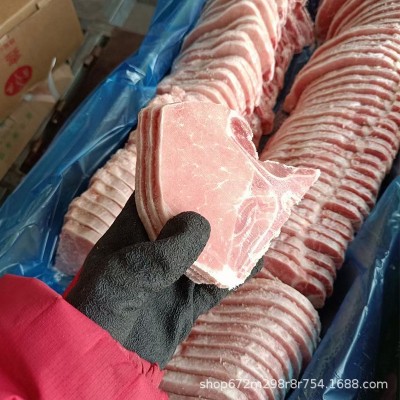 供应新鲜冷冻大排片 原切去骨猪排猪里脊肉快餐食堂 猪肉排图2