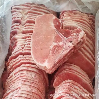 供应新鲜冷冻大排片 原切去骨猪排猪里脊肉快餐食堂 猪肉排图1