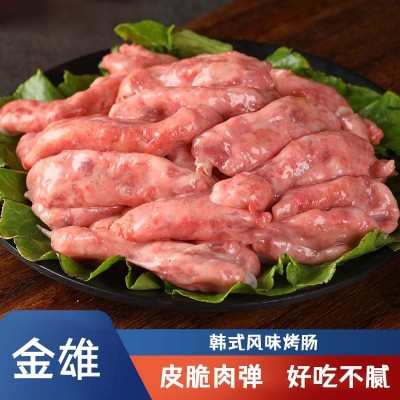 厂家直供金雄韩式冷鲜烤肠 韩式风干肠商用韩式经典口味咸甜味