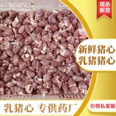 新鲜猪心速冻猪内脏生鲜猪肉商用药厂专供图5