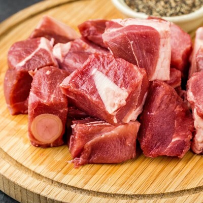 碱滩羊 正宗内蒙古生鲜散养原切羔羊羊肉草原羊腿切块1kg图2