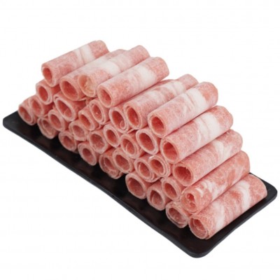 餐饮现货风味羊肉卷自助小火锅肉卷冷冻商用50斤火锅方砖一件代发图5
