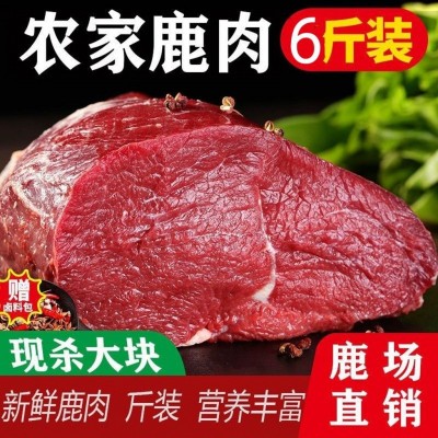6斤原生态新鲜鹿肉现杀梅花鹿大块肉新鲜梅 鲜鹿蹄筋冷冻保鲜图2