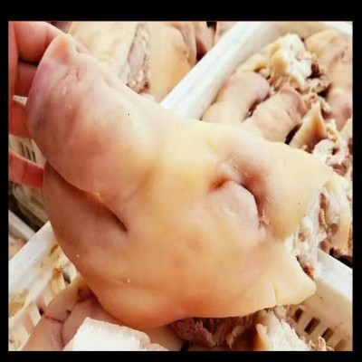 冷冻新鲜去骨猪头肉猪头猪脸半成品猪头肉毛重18斤批发卤菜食材图4