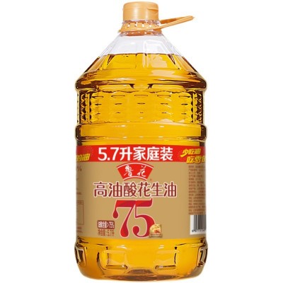 鲁花高油酸花生油5.7LX1 食用油粮油5S物理压榨批发团购图5