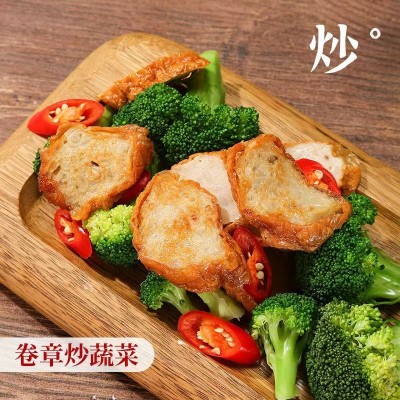卷章批发惠来广章猪脚饭腐皮卷猪肉卷猪肉饼特色小吃冷冻食材图4