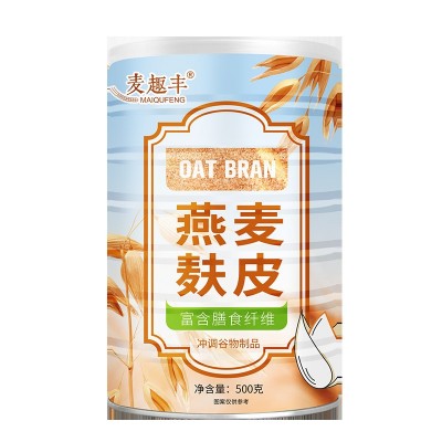 麦趣丰系列 燕麦麸皮 纯燕麦麸皮 纯燕麦 营养代餐即食 麸皮500克图5
