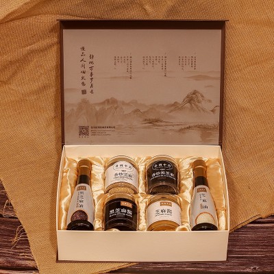 顶志 芝麻油 芝麻香油 调味 麻油 纯压榨香油 芝麻酱 礼盒装图3
