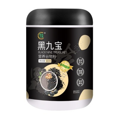 源头厂家 黑九宝600g罐装即食早餐营养饱腹代餐粉粗粮之翼食品图5