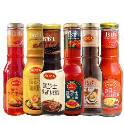 泰国进口露莎士黑胡椒酱料番茄甜辣辣椒咖喱酱 即食调味品批发图5