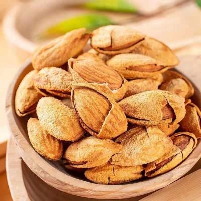 原味巴旦木带壳手剥现货新疆纸皮薄壳杏仁扁核桃坚果工厂一件代发图4