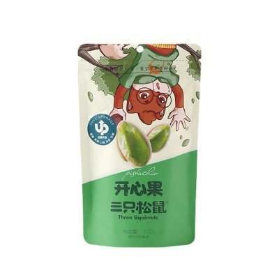 三只松鼠开心果100g/袋原色无漂白坚果休闲零食干果食品年货图4