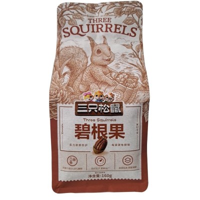只松鼠夏威夷果碧根果巴旦木坚果烧炭腰果休闲网红小袋零 食批發图4
