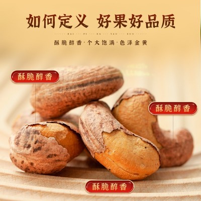 越南腰果紫皮腰果500g罐装坚果干果零食盐焗带皮越南紫衣 果仁批发图3