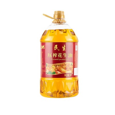 民生食用油5L农家自榨花生油5升压榨一级浓香源头工厂批发花生油图5