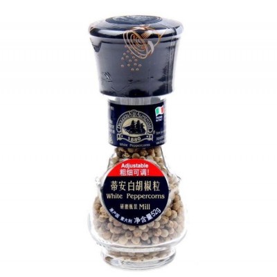 意大利原装进口 蒂安白胡椒粒（研磨瓶装）52g 香料调味批发图2