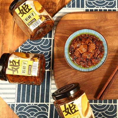 匠样子姬茸牛肉酱 下饭酱调味品姬松茸牛肉拌饭手工打造 厂家批发图2