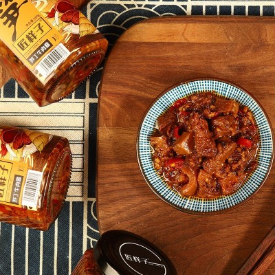 【匠样子】微辣笋丁牛肉酱调味品拌饭酱笋丁下饭牛肉酱辣椒酱批发图2