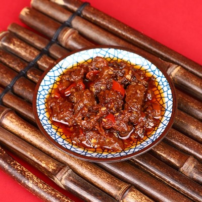 匠样子微辣牛肉酱拌饭酱餐饮调味辣椒酱拌面下饭菜微辣牛肉酱批发图3