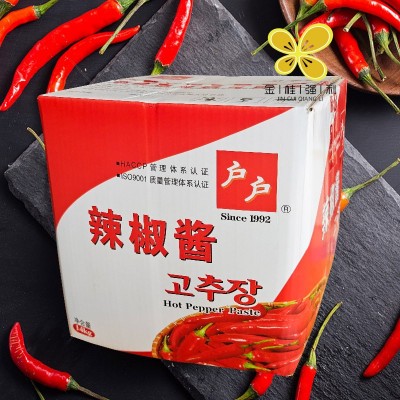 柏兰户户辣椒酱14kg包邮韩国甜辣酱韩式炒年糕拌饭酱柏兰辣酱商用图2