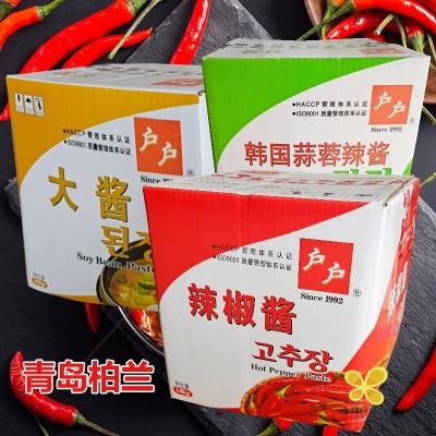 柏兰户户辣椒酱14kg包邮韩国甜辣酱韩式炒年糕拌饭酱柏兰辣酱商用图1