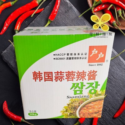 柏兰户户辣椒酱14kg包邮韩国甜辣酱韩式炒年糕拌饭酱柏兰辣酱商用图4
