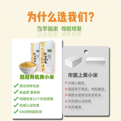 有机黄小米内蒙古敖汉旗产区优质黄小米500g/盒图4