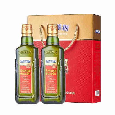 贝蒂斯西班牙原装进口特级初榨橄榄油500ml*2瓶礼盒装食用油图1