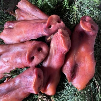 湘腊柴火猪拱嘴四川特产全腊烟熏猪鼻子肉特色腊味猪嘴巴图2