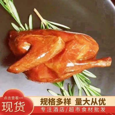 脆皮烤乳鸽 油炸爆汁乳鸽熟食 酒楼餐厅酒店食材冷冻半成品图3