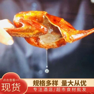 脆皮烤乳鸽 油炸爆汁乳鸽熟食 酒楼餐厅酒店食材冷冻半成品图2