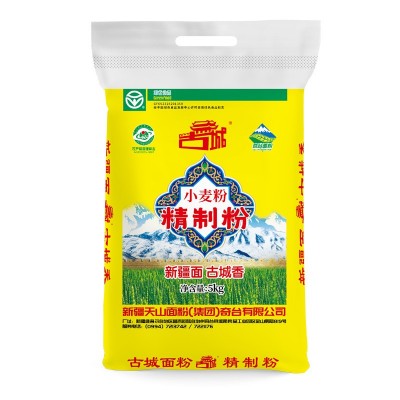 新疆天山奇台古城面粉5kg中筋特一粉家用小麦粉包子馒头拉面粉图4