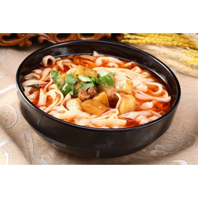 一町食品厂家直销1kg刀削面保鲜湿面袋装半干面条 批发代理图3