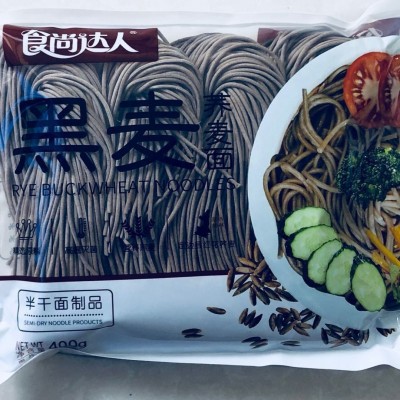 华统黑麦荞麦面鲜面条营养丰富面条拉面400克整箱包邮图4