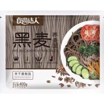 华统黑麦荞麦面鲜面条营养丰富面条拉面400克整箱包邮