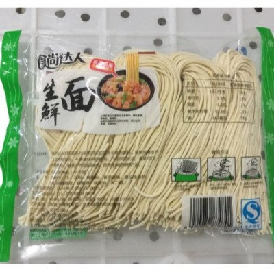 华统生鲜面鲜面条手工面条半干面刀削面素食拉面非挂面400克图5