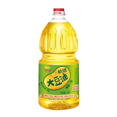 金龙鱼精炼一级大豆油1.8L*2瓶礼盒装小瓶食用油粮油礼盒烧烤用油图1