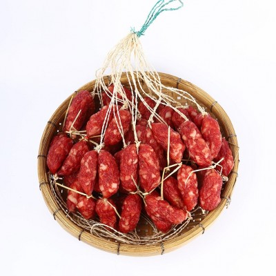 广式10斤散装脆皮粒肠短肠枣肠腊肠腊肉 饭堂餐饮腊肠厂家批发图3
